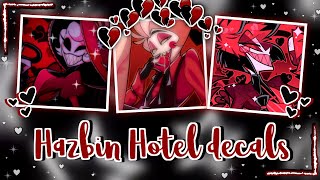 Aesthetic Hazbin hotel icon decalsdecal ids Pt 2 For your Royale high journal Bloxburg Etc v [upl. by Ojiram89]