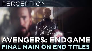 Marvel Studios Avengers Endgame Main On End Title Sequence [upl. by Oigimer]