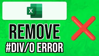 How to REMOVE the DIV0 ERROR in EXCEL 2024  Fix DIV0 Error in Excel [upl. by Wolff]