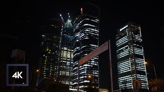 ⁴ᴷ🇹🇷 Ataşehir Towers Finance Center at Night  Istanbul Turkey  Walking  City Sounds 4K UHD [upl. by Reames679]