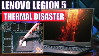 LENOVO LEGION 5 15ACH6H Thermal Paste Change Complete Guide  Honeywell PTM7950 [upl. by Chauncey]