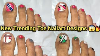 New Toes Nail art Designs For Beginners 😱💅  Nail art at Home 🏡  Trending Nail art Designs 2024 [upl. by Civ419]