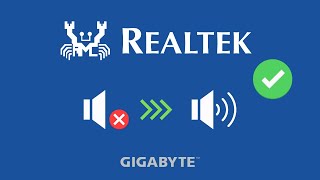 Realtek Sound Driver Fix for Gigabyte No Sound Fix [upl. by Qerat]