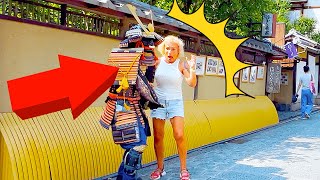 70 SAMURAI Mannequin Prank in Kyoto Japan  Awesome reactions Statue prank at Kiyomizu Temple [upl. by Curtis]