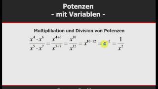 Mathe Potenzen  Begriffe und Rechengesetze [upl. by Theis574]