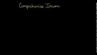 Comprehensive Income [upl. by Aierbma]