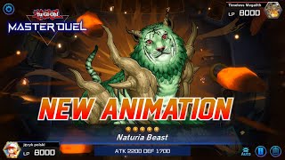 Updated  Naturia Beast now has SUMMON ANIMATION  Master duel 2024 [upl. by Mccandless]