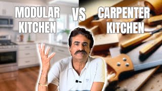 Modular Kitchen vs Carpenter Kitchen Which is better [upl. by Sirc]