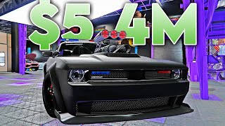 54 Million Police Dodge Challenger  Gauntlet Interceptor Customization in GTA Online [upl. by Acquah109]