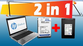 How to add HP EliteBook 8470p Dual HDD SSD  How to Install 2 Hard in 1 Laptop 2 HDD in 1 Laptop [upl. by Olag]