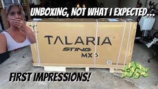 UNBOXING THE TALARIA MX5 FIRST IMPRESSIONS… [upl. by Norrej]