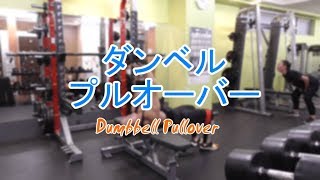 ダンベルプルオーバー（Dumbbell Pullover）のやり方とフォーム [upl. by Wight630]