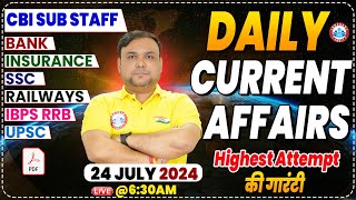 Daily Current Affairs  24 July Current Affairs  Live The Hindu News Paper Analysis By Piyush Sir [upl. by Tepper]