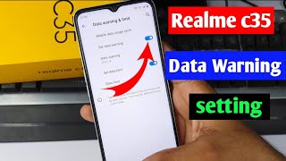 Realme c35 data usage warning setting  realme c35 me data limit kaise badhaen  Realme c35 [upl. by Lesab]