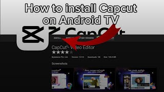 How to install Capcut on Android TV Toturial install Capcut Aptoide TV [upl. by Senhauser]