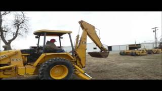 1989 John Deere 410C backhoe for sale  noreserve Internet auction March 2 2017 [upl. by Nallac929]