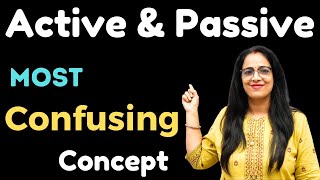 Most confusing concept in Active amp Passive Voice  Basic English Grammar  English With Rani Maam [upl. by Rebmetpes]