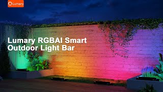 Lumary RGBAI Smart Outdoor Lights Bar LWWL41A1） [upl. by Gilles731]