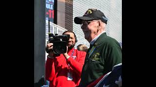 WWII Veteran Raises the Flag at the 2023 Minnesota Twins Home Opener [upl. by Aluino941]