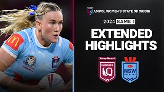 State of Origin 2024  Maroons v Sky Blues  Extended Match Highlights  Game 1 [upl. by Lezlie]