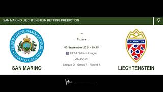 San Marino Liechtenstein betting prediction [upl. by Chelton991]