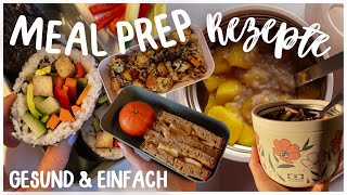 7 GESUNDE MEAL PREP REZEPTE für die Uni SchuleArbeit  Einfach Vorkochen Gesunde Gerichte togo [upl. by Niatsirk]