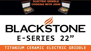 Blackstone E Series 22 inch Electric Griddle First Cook [upl. by Suoiradal]