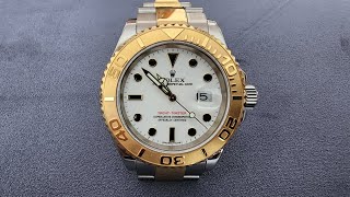 2005 Rolex YachtMaster 18KSS 40mm 16623 [upl. by Ayalat]