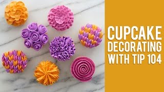 How to Decorate Buttercream Flower Cupcakes [upl. by Roots913]