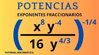 Potencias con exponentes fraccionarios [upl. by Voccola]