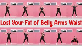 10 AEROBIC TABATA WORKOUT Lost Fat Belly amp Arms once a day [upl. by Gilcrest]