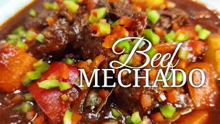 HOW TO COOK BEEF MECHADO  BAKA MECHADO  MY OWN VERSION  WENMANANGKITCHENET  VLOG [upl. by Drice]