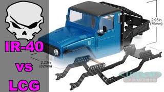 LCG Carbon Fiber Chassis vs IR40 Half Truck From INJORA [upl. by Marissa53]