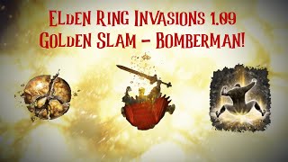 Elden Ring PvP Invasions  Golden Slam Bomberman Build [upl. by Llenrag]