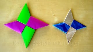 Sterne basteln mit Papier zu Weihnachten  Origami Stern  Weihnachtsbasteln [upl. by Button]