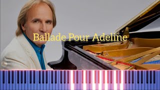 Ballade Pour Adeline  Piano Tutorial [upl. by Cammie]