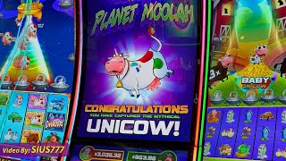 UNICOW Trigger Journey to the Planet Moolah  LIVE PLAY BONUS on CASINO SLOTS [upl. by Rosalba]