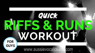 RIFFS amp RUNS Vocal Exercises  How to Riff Workout [upl. by Gaynor35]