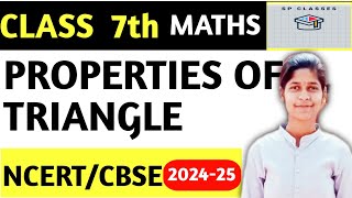 PROPERTIES OF TRIANGLE  PYTHAGORAS THEOREM PART 4 CLASS 7 WITH AMEZING CONCEPT [upl. by Annol469]