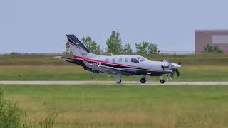 2016 Socata TBM 930  Taxi amp Takeoff  New Century AirCenter JCIKIXD  N972KD [upl. by Croner709]