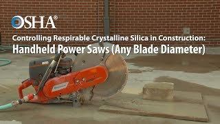 Controlling Respirable Crystalline Silica in Construction Handheld Power Saws Any Blade Diameter [upl. by Joeann]