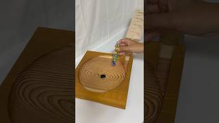 Wooden wave slope amp handmade spinning board ☆ Marble Run ASMR⑧ marblerunhealing asmr [upl. by Yesdnik]