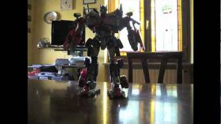 optimus prime transformation stop motion test [upl. by Phares458]