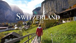 Top 25 Places To Visit in Switzerland  Travel Guide [upl. by Ecarg]