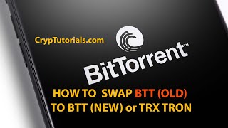 How to convert BTT  BTTOLD  BTT NEW from your Ledger by Cryptutorialscom [upl. by Enellek48]