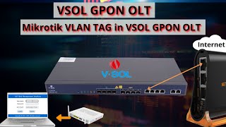 Mikrotik VLAN TAG in VSOL GPON OLT  VSOL OLT Configuration TAG mode  iT info [upl. by Eniluap]