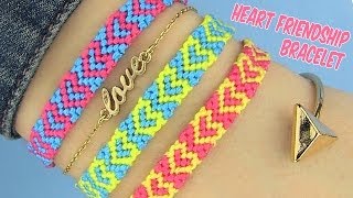 DIY Heart Friendship Bracelets [upl. by Konstantin]