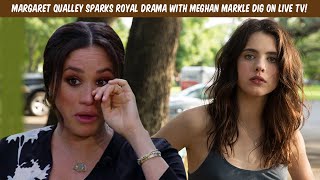 Margaret Qualley Sparks Royal Drama with Meghan Markle Dig on Live TV [upl. by Atnohsal]