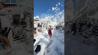 Foam Party onboard ResortsWorldCruises Resorts World One Dubai  Sir Bani Yas  Dubai cruise [upl. by Arahas]