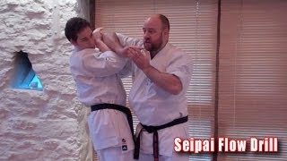 Practical Kata Bunkai Seipai Flow Drill [upl. by Hardunn]